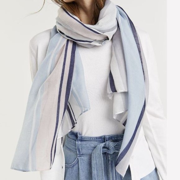 Beach Pool Swimwear Multicolour Stripe Pattern Coverup Scarf NWT One Size - Picture 3 of 8